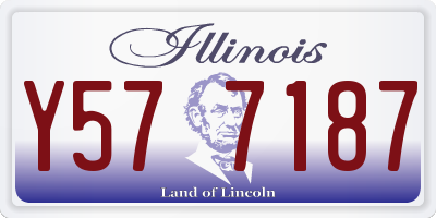 IL license plate Y577187
