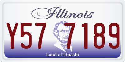 IL license plate Y577189