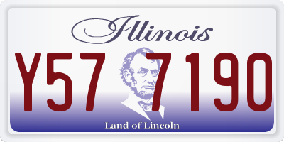 IL license plate Y577190