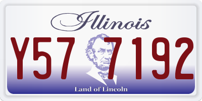 IL license plate Y577192