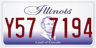 IL license plate Y577194