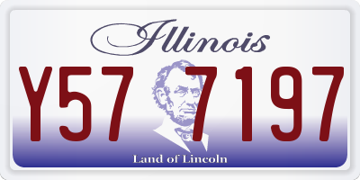 IL license plate Y577197