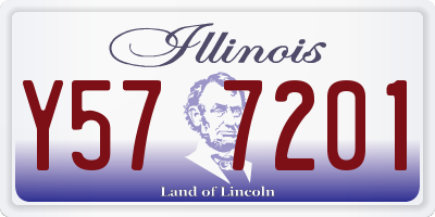 IL license plate Y577201