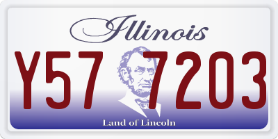 IL license plate Y577203