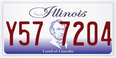 IL license plate Y577204