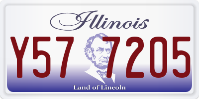 IL license plate Y577205