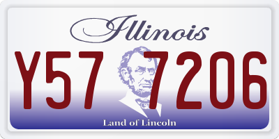 IL license plate Y577206