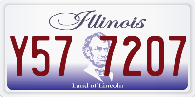 IL license plate Y577207