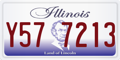 IL license plate Y577213