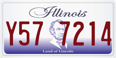 IL license plate Y577214