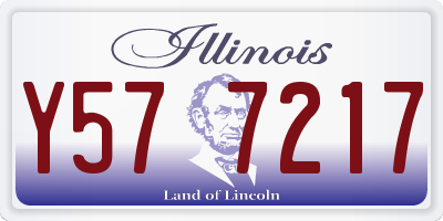 IL license plate Y577217