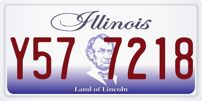 IL license plate Y577218