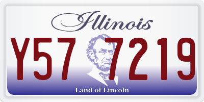 IL license plate Y577219