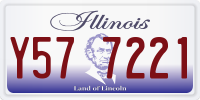 IL license plate Y577221