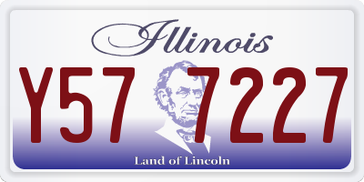 IL license plate Y577227