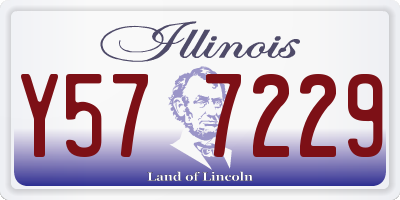 IL license plate Y577229