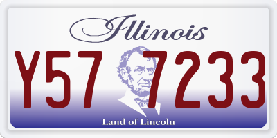 IL license plate Y577233