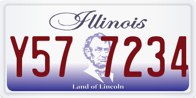 IL license plate Y577234