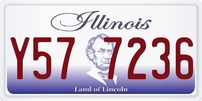 IL license plate Y577236