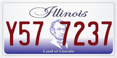 IL license plate Y577237
