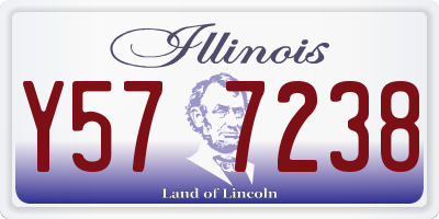 IL license plate Y577238