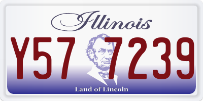 IL license plate Y577239