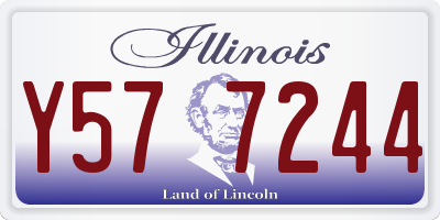 IL license plate Y577244