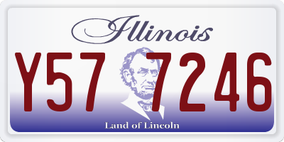 IL license plate Y577246