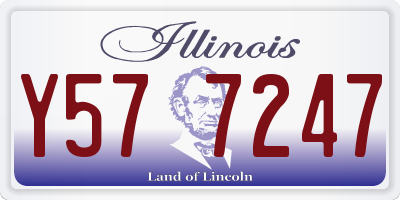 IL license plate Y577247