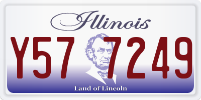 IL license plate Y577249