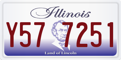 IL license plate Y577251