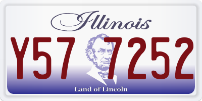 IL license plate Y577252