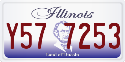 IL license plate Y577253