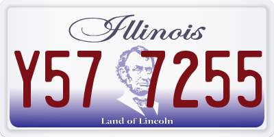 IL license plate Y577255