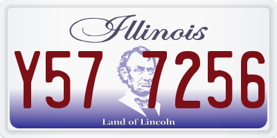 IL license plate Y577256