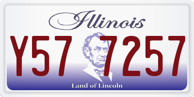 IL license plate Y577257