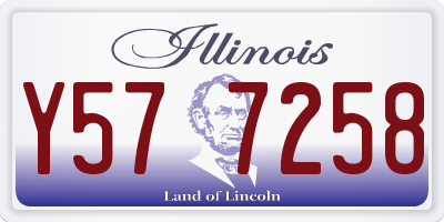 IL license plate Y577258