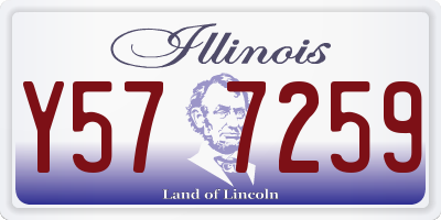 IL license plate Y577259