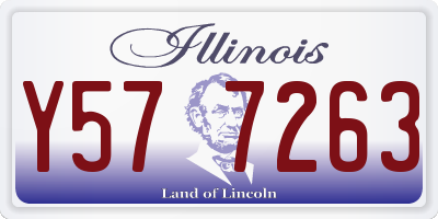 IL license plate Y577263