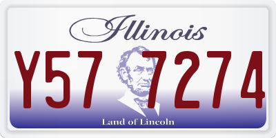 IL license plate Y577274