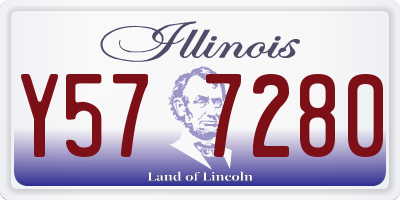 IL license plate Y577280