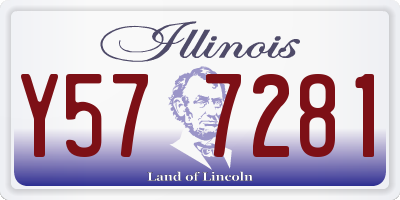 IL license plate Y577281