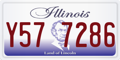 IL license plate Y577286