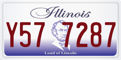 IL license plate Y577287