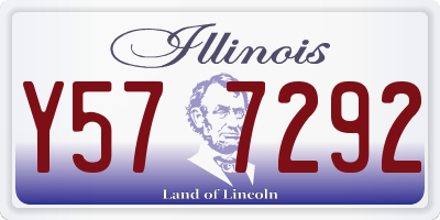 IL license plate Y577292