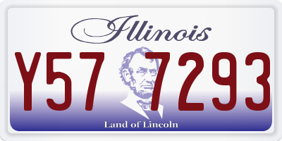 IL license plate Y577293