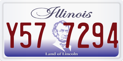 IL license plate Y577294