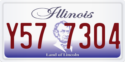 IL license plate Y577304