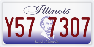 IL license plate Y577307