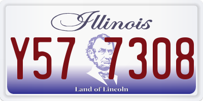 IL license plate Y577308